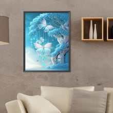 Load image into Gallery viewer, Treehouse With Butterfly Wind Chimes - Full Round Drill Diamond Painting 30*40CM
