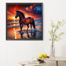 Load image into Gallery viewer, Horse 30*30CM Full Round Drill Diamond Painting
