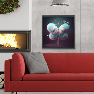 Cotton Butterfly 30*30CM Full Round Drill Diamond Painting