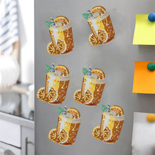 Load image into Gallery viewer, Round+Special Shape Diamond Art Fridge Magnets Sticker(Lemon Tea SparklingWater)
