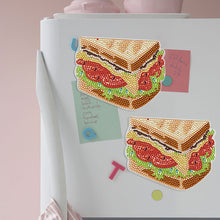 Load image into Gallery viewer, Round+Special Shape Diamond Art Fridge Magnets Sticker (Sandwich)
