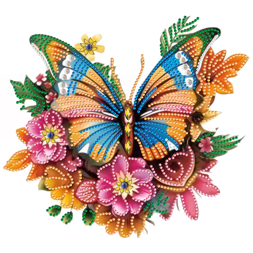 Butterfly 30*30CM Partial Special Shaped Drill Diamond Painting