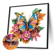 Load image into Gallery viewer, Butterfly 30*30CM Partial Special Shaped Drill Diamond Painting
