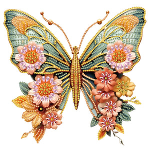 Butterfly 30*30CM Partial Special Shaped Drill Diamond Painting