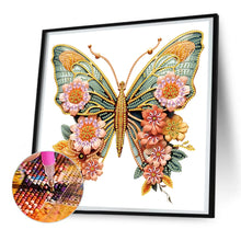 Load image into Gallery viewer, Butterfly 30*30CM Partial Special Shaped Drill Diamond Painting
