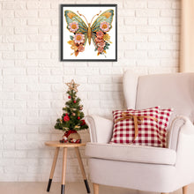 Load image into Gallery viewer, Butterfly 30*30CM Partial Special Shaped Drill Diamond Painting
