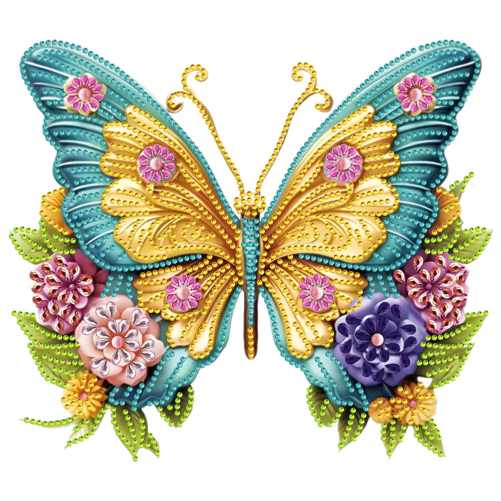Butterfly 30*30CM Partial Special Shaped Drill Diamond Painting
