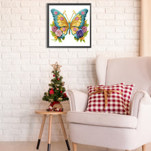 Load image into Gallery viewer, Butterfly 30*30CM Partial Special Shaped Drill Diamond Painting
