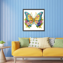 Load image into Gallery viewer, Butterfly 30*30CM Partial Special Shaped Drill Diamond Painting
