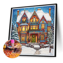 Load image into Gallery viewer, Snow Cabin - Full Round Drill Diamond Painting 30*30CM
