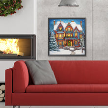 Load image into Gallery viewer, Snow Cabin - Full Round Drill Diamond Painting 30*30CM
