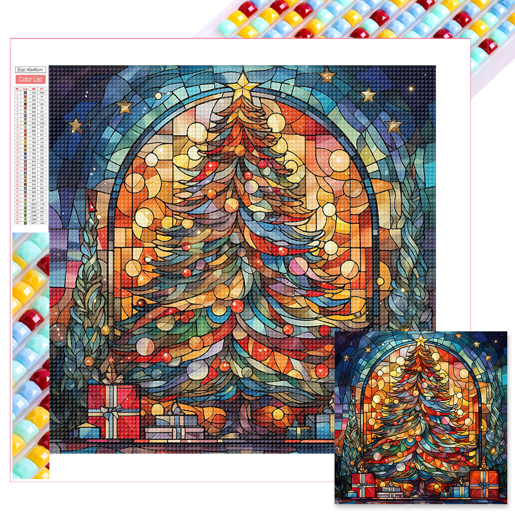 Christmas Tree 40*40CM(Picture) Full Square Drill Diamond Painting