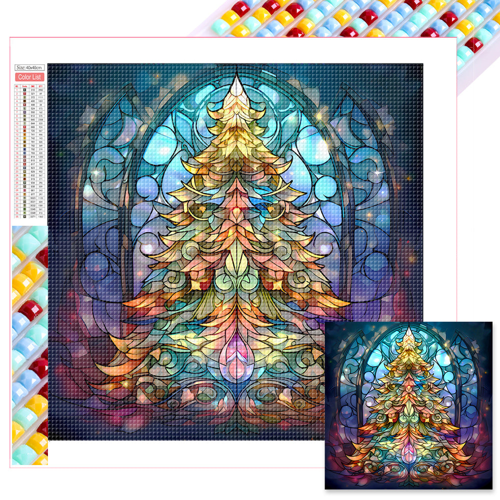 Christmas Tree 40*40CM(Picture) Full Square Drill Diamond Painting