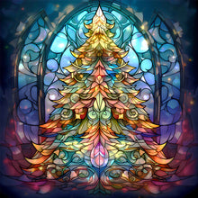 Load image into Gallery viewer, Christmas Tree 40*40CM(Picture) Full Square Drill Diamond Painting
