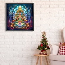 Load image into Gallery viewer, Christmas Tree 40*40CM(Picture) Full Square Drill Diamond Painting
