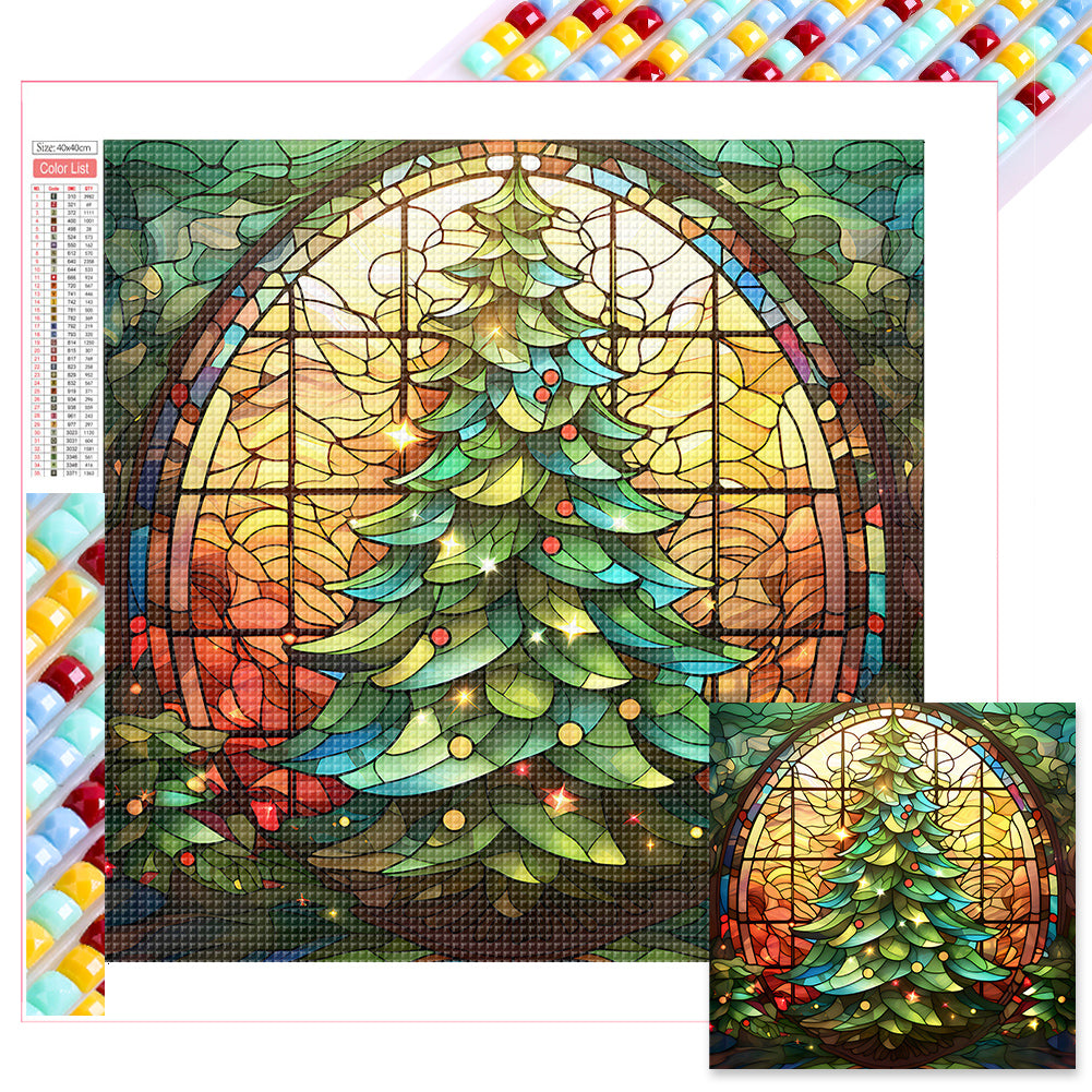 Christmas Tree 40*40CM(Picture) Full Square Drill Diamond Painting