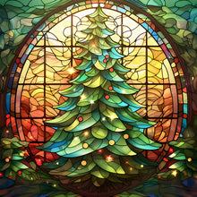 Load image into Gallery viewer, Christmas Tree 40*40CM(Picture) Full Square Drill Diamond Painting
