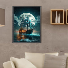 Load image into Gallery viewer, Sea Sailing Boat - Full Square Drill Diamond Painting 30*40CM
