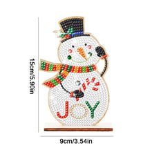 Load image into Gallery viewer, Christmas Wooden Diamond Art Tabletop Decorations for Office Decor(Xmas Snowman)
