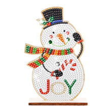 Load image into Gallery viewer, Christmas Wooden Diamond Art Tabletop Decorations for Office Decor(Xmas Snowman)
