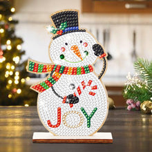 Load image into Gallery viewer, Christmas Wooden Diamond Art Tabletop Decorations for Office Decor(Xmas Snowman)
