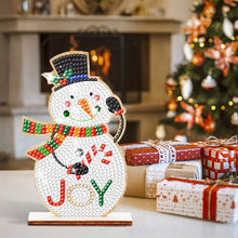 Load image into Gallery viewer, Christmas Wooden Diamond Art Tabletop Decorations for Office Decor(Xmas Snowman)
