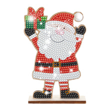 Load image into Gallery viewer, Christmas Wooden Diamond Art Tabletop Decorations for Office Decor (Santa)
