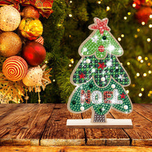 Load image into Gallery viewer, Christmas Wooden Diamond Art Tabletop Decorations for Office Decor (Xmas Tree)
