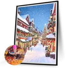 Load image into Gallery viewer, Christmas Snow Scene - Full Round Drill Diamond Painting 30*40CM
