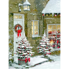 Load image into Gallery viewer, Christmas Snow Scene - Full Round Drill Diamond Painting 30*40CM
