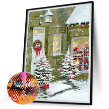 Load image into Gallery viewer, Christmas Snow Scene - Full Round Drill Diamond Painting 30*40CM
