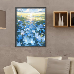 Brilliant Sea Of Flowers - Full Round Drill Diamond Painting 30*40CM