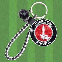 Load image into Gallery viewer, Double Sided Rhinestone Painting Keychain Pendant (Charlton Athletic F.C.)
