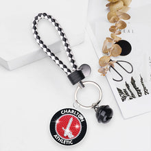 Load image into Gallery viewer, Double Sided Rhinestone Painting Keychain Pendant (Charlton Athletic F.C.)
