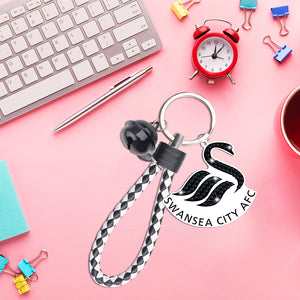 Double Sided Rhinestone Painting Keychain Pendant for Kid Adult(Swansea City FC)