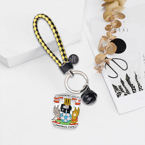 Double Sided Rhinestone Painting Keychain Pendant for Kid Adult (Coventry F.C.)