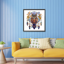 Load image into Gallery viewer, Owl Dream Catcher 30*30CM Partial Special Shaped Drill Diamond Painting
