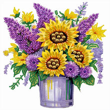 Load image into Gallery viewer, Sunflower Lavender - Special Shaped Drill Diamond Painting 30*30CM
