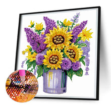 Load image into Gallery viewer, Sunflower Lavender - Special Shaped Drill Diamond Painting 30*30CM
