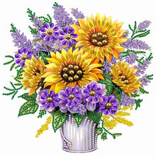 Load image into Gallery viewer, Sunflower Lavender - Special Shaped Drill Diamond Painting 30*30CM
