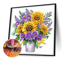 Load image into Gallery viewer, Sunflower Lavender - Special Shaped Drill Diamond Painting 30*30CM
