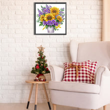 Load image into Gallery viewer, Sunflower Lavender - Special Shaped Drill Diamond Painting 30*30CM
