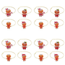 Load image into Gallery viewer, 4PCS Diamond Painting Xmas Hanging Ornament Drapes Rope (Gingerbread Man #1)
