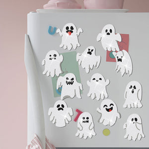 12PCS Diamond Painting Magnets Refrigerator for Adults Kids Fridge Car (Ghost)