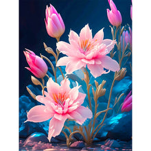 Load image into Gallery viewer, Pink Flowers - Full Round Drill Diamond Painting 30*40CM
