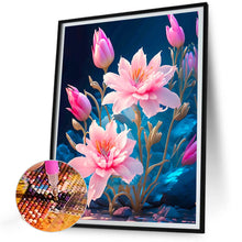 Load image into Gallery viewer, Pink Flowers - Full Round Drill Diamond Painting 30*40CM
