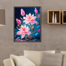 Load image into Gallery viewer, Pink Flowers - Full Round Drill Diamond Painting 30*40CM
