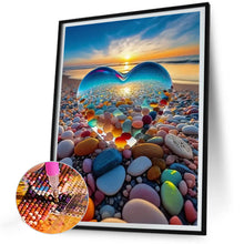 Load image into Gallery viewer, Dream Beach Love Stone - Full Round Drill Diamond Painting 30*40CM
