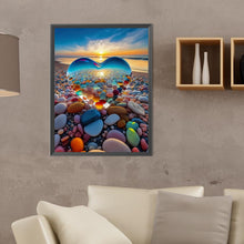 Load image into Gallery viewer, Dream Beach Love Stone - Full Round Drill Diamond Painting 30*40CM
