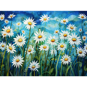 Daisy - Full Square Drill Diamond Painting 40*30CM